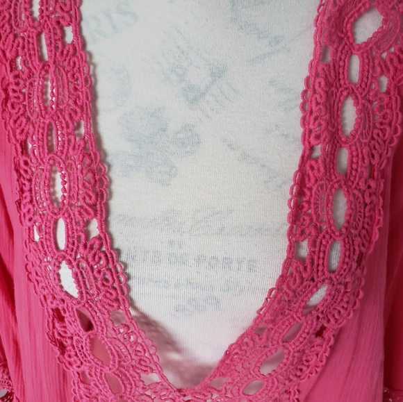 🏖la BLANCA pink cotton cover up size medium 🌴 - Picture 3 of 6